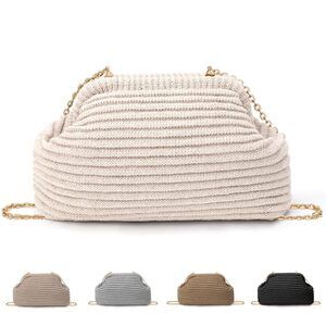9114 Crochet Clutch Purses Knit Evening Bag Handbag Shoulder Crossbody Bag
